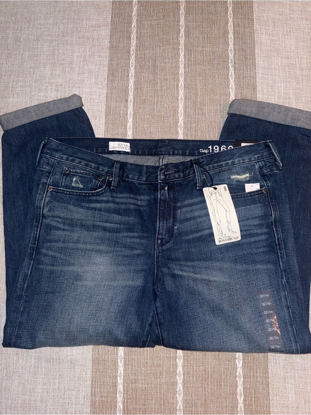 GAP 1969 Dark Blue Women's Cropped Denim Capris